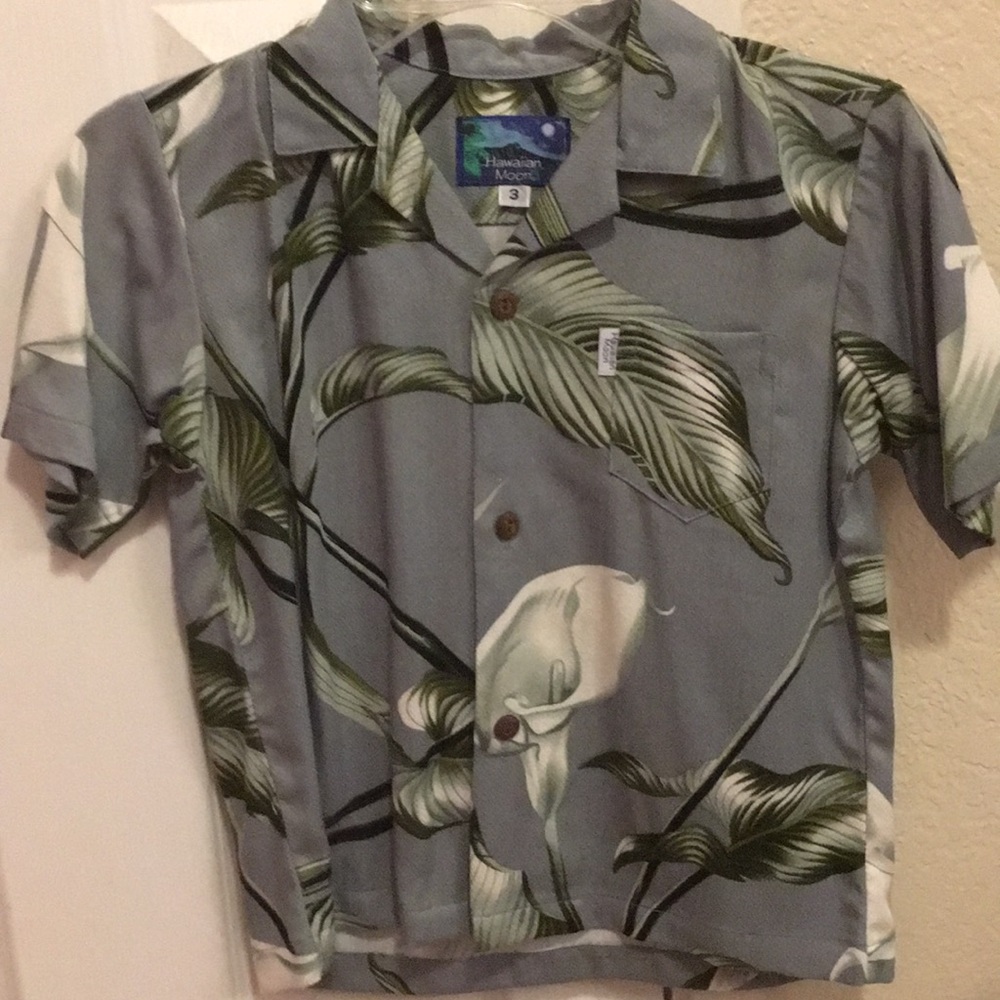 Hawaiian Moon Kids Aloha Shirt